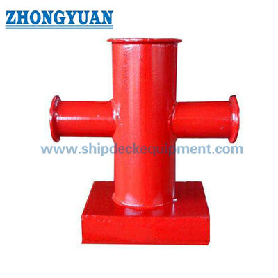 150–350 mm Bolardo de cruce de barco | CB/T 3845-2000, Diseño cruciforme para amarre en cubierta de barco