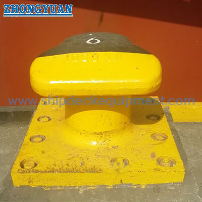 10-200 t SWL T-Head Dock Bollard | Acero fundido o hierro dúctil, montado con pernos de anclaje