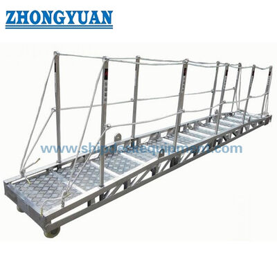 Pasarela de aluminio con placa de cubierta | ISO 7061 Tipo A para acceso de barco a tierra