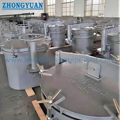 Tipo cubierta de apertura horizontal Marine Outfitting de JIS F2320 de la portilla del tanque de aceite del cargo de B