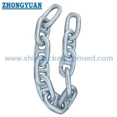 Cadena de anclaje de enlace galvanizado en caliente Grado 2 y Grado 3 para anclaje marino