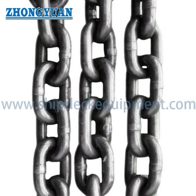 Cadenas de elevación de acero de aleación de grado 80 Flash-Butt Selded Chain para hileras y aparejos