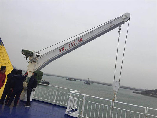 auge fijo eléctrico de 3T los 5m que gira el equipo de Crane With Tower Ship Deck