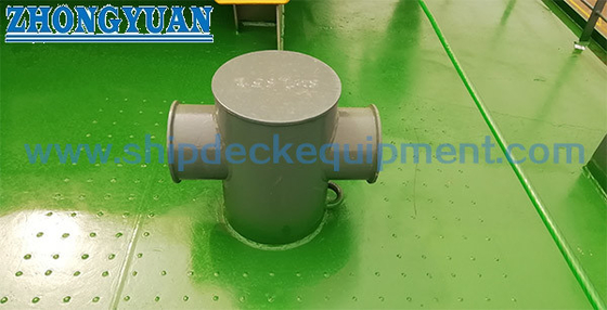 El tubo fabricado placa del ISO 13797 soldó con autógena amarrar remolcando los bolardos cruciformes envía el remolque del equipo