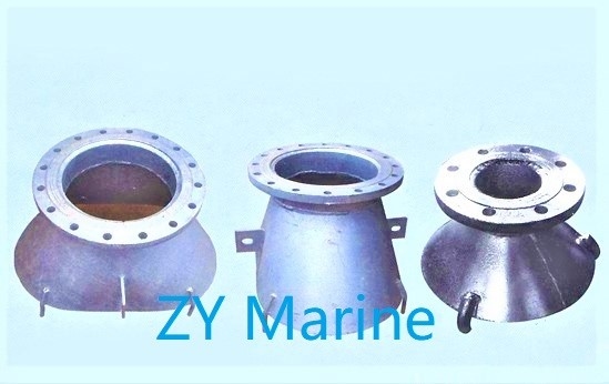 Tipo de JIS F 3020-1985 un tipo redondo succión Marine Pipe Fittings acampanada