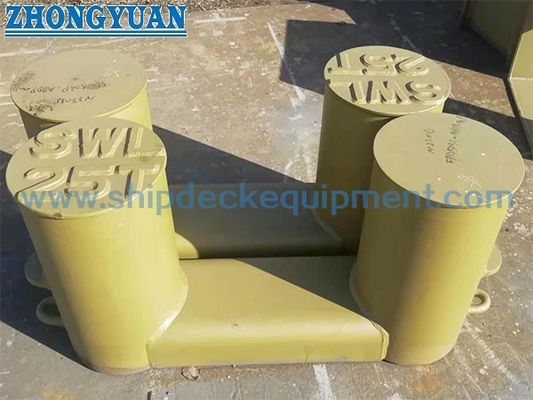 Nave doble del bolardo del NS 2584 Bitts que remolca el equipo