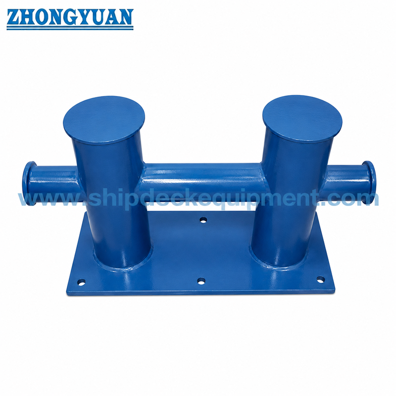 Bollar de doble cruz con base de tornillo de 50×175 mm GB/T 554-2008 Tipo DL para amarre de buques