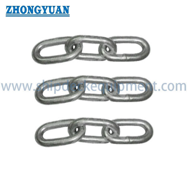 Cadenas de enlace estándar coreano. Enlace corto y largo soldado para uso industrial y marino.