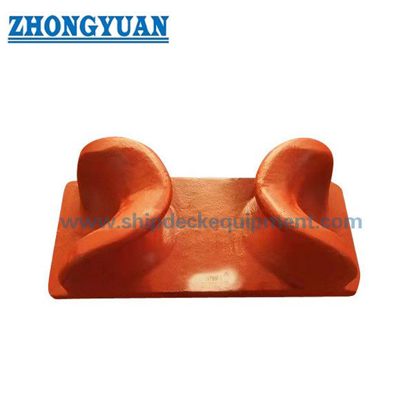 150×400 mm Chock abierto montado en cubierta JIS F 2006 Tipo SC Acero fundido para amarre de buques